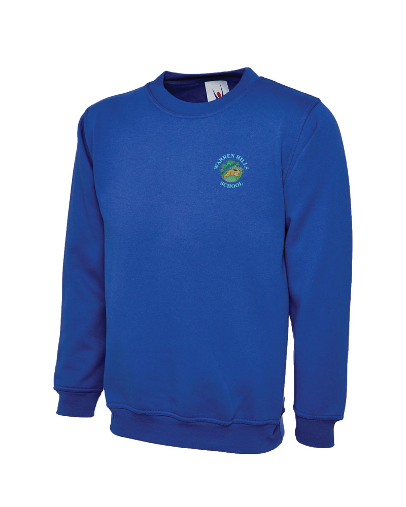 Royal blue school on sale sweatshirt